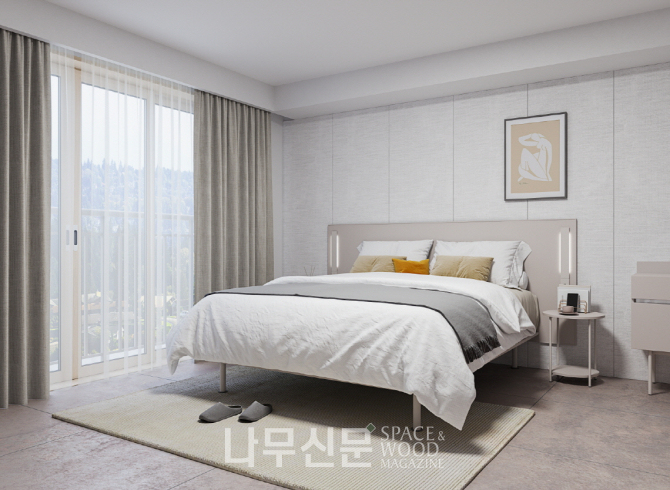 일룸이 부티크 호텔 무드 디자인 ‘그라나다’ 침실 시리즈의 그레이 컬러를 신규 출시했다.