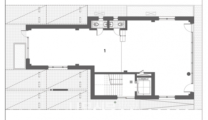 [1층 평면도] 1 근린생활시설