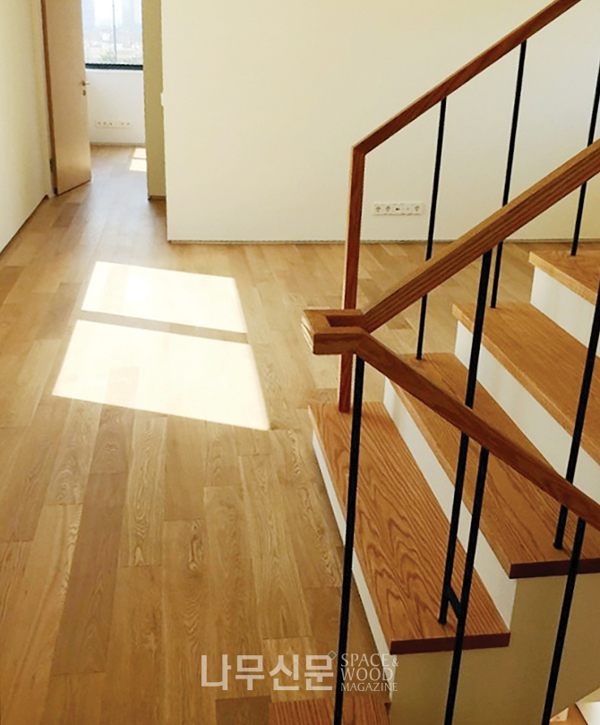 산들마루의 프리미엄 원목마루.