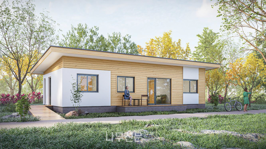 한강하우징의 체류형 쉼터 기본형 모델.