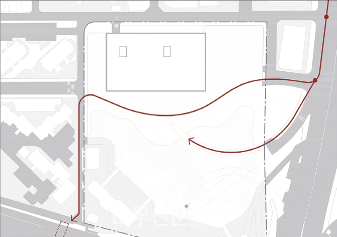 나들목으로의 낮은 접근성. 생태공원화·접근성 회복