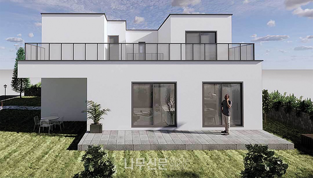 한글주택이 기획형 콘크리트 주택 모델 ‘한글53-06’을 공개했다.