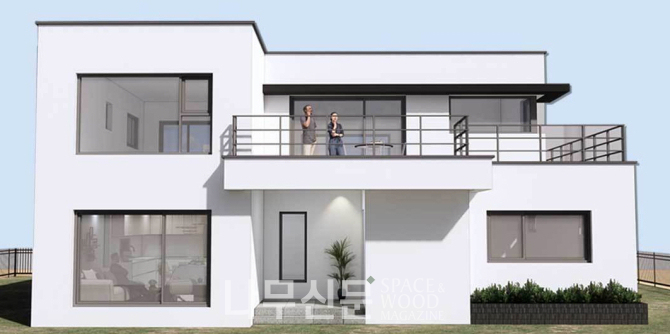 한글주택이 파티오 구조로 실용성을 높인 51평형 특별 기획상품 '한글51-07' 모델을 출시했다.